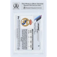 Carte autographiée 2020-21 Topps Chrome Sapphire UEFA #75 Beckett Fanatics Witnessed Authenticated 10 Card