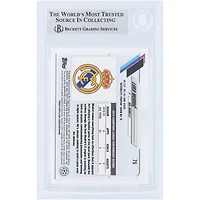 Luka Modric Real Madrid Autographed 2020-21 Topps Chrome UEFA #75 Beckett Fanatics Witnessed Authenticated Card