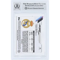 Luka Modric Real Madrid Autographed 2020-21 Topps Chrome UEFA Refractor #75 Beckett Fanatics Witnessed Authenticated 10 Card 