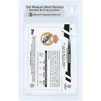 Luka Modric Real Madrid Autographed 2022-23 Topps Chrome UEFA #62 Beckett Fanatics Witnessed Authenticated Card
