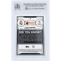 Luka Modric Real Madrid Autographed 2022-23 Topps Merlin UEFA #119 Beckett Fanatics Witnessed Authenticated Card