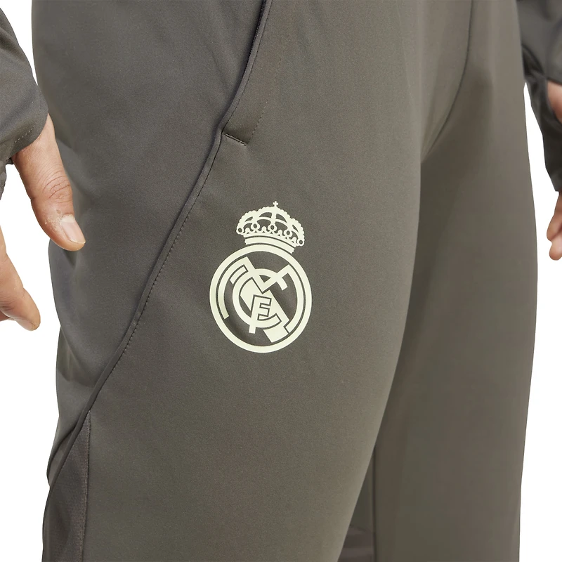 Pantalon d'entraînement adidas gris Real Madrid 2025/26 AEROREADY pour homme