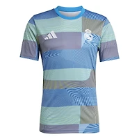 Haut d'avant-match adidas bleu Real Madrid 2025/26 AEROREADY pour homme