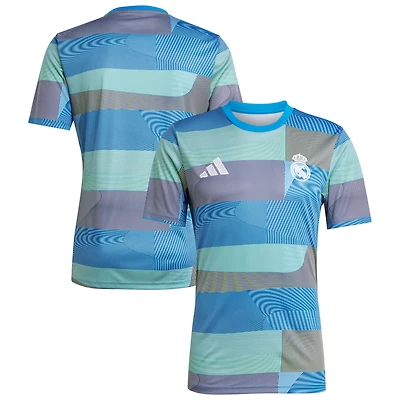 Haut d'avant-match adidas bleu Real Madrid 2025/26 AEROREADY pour homme