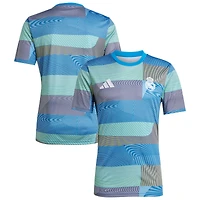 Haut d'avant-match adidas bleu Real Madrid 2025/26 AEROREADY pour homme