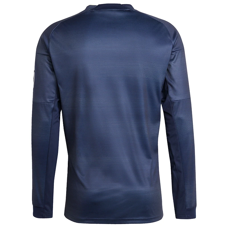 Maillot adidas bleu à manches longues pour homme Real Madrid 2025/26 Domicile