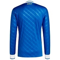 Maillot adidas bleu à manches longues pour homme Real Madrid 2025/26 Third Replica