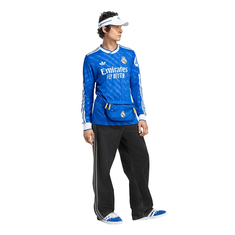 Maillot adidas bleu à manches longues pour homme Real Madrid 2025/26 Third Replica