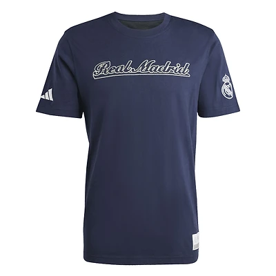 T-shirt adidas bleu Real Madrid US Pack pour homme