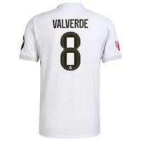 Men's adidas Federico Valverde White Real Madrid 2025/26 Home Authentic Jersey