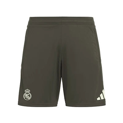 Short d'entraînement adidas gris Real Madrid 2025/26 AEROREADY® pour homme
