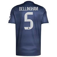 Maillot adidas Jude Bellingham blanc pour homme, réplique domicile Real Madrid 2025/26