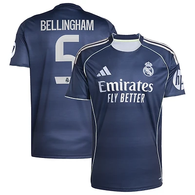 Men's adidas Jude Bellingham White Real Madrid 2025/26 Home Replica Jersey