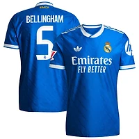 Men's adidas Jude Bellingham Blue Real Madrid 2025/26 Third Authentic Player Jersey
