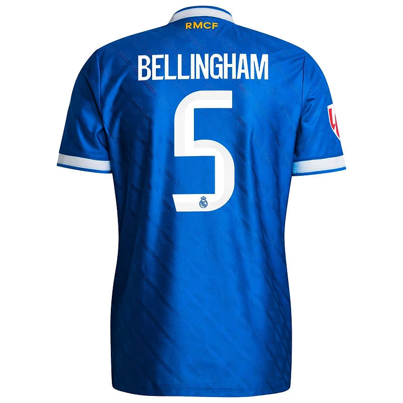 Men's adidas Jude Bellingham Blue Real Madrid 2025/26 Third Authentic Player Jersey