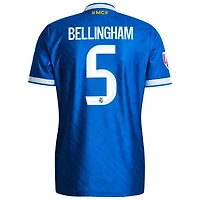 Men's adidas Jude Bellingham Blue Real Madrid 2025/26 Third Authentic Player Jersey