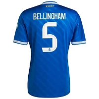 Men's adidas Jude Bellingham Blue Real Madrid 2025/26 Third Replica Player Jersey