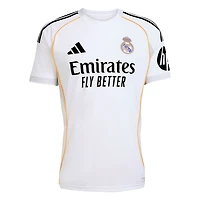 Maillot adidas Jude Bellingham blanc pour homme, réplique domicile Real Madrid 2025/26