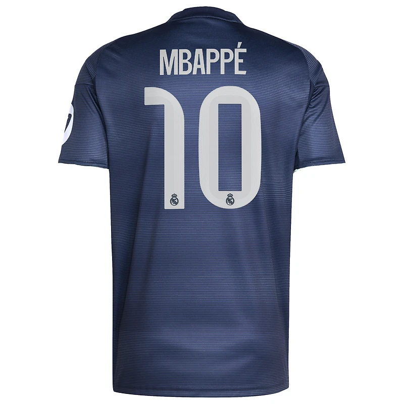 Maillot adidas Kylian Mbappé pour homme, réplique du Real Madrid 2025/26 extérieur, bleu