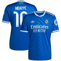 Men's adidas Kylian Mbappé Blue Real Madrid 2025/26 Third Replica Player Jersey