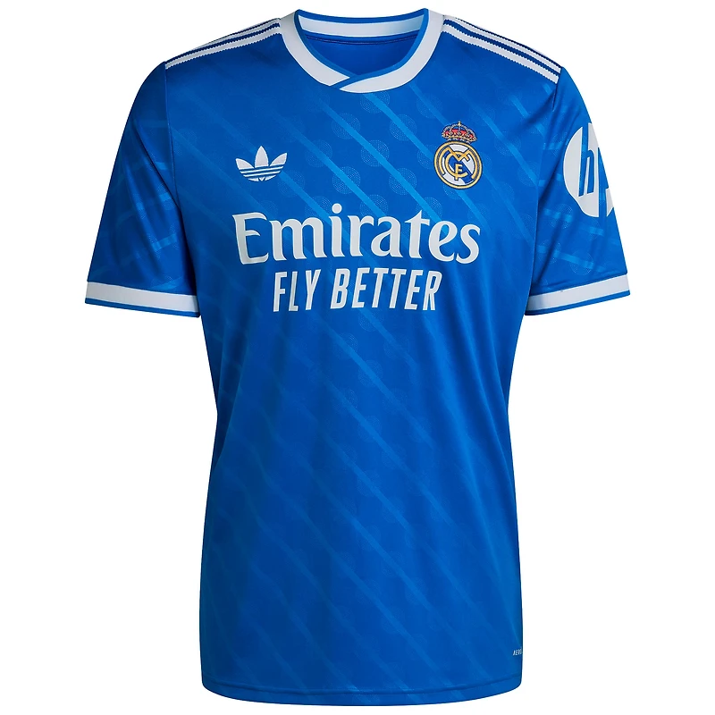 Men's adidas Kylian Mbappé Blue Real Madrid 2025/26 Third Replica Player Jersey