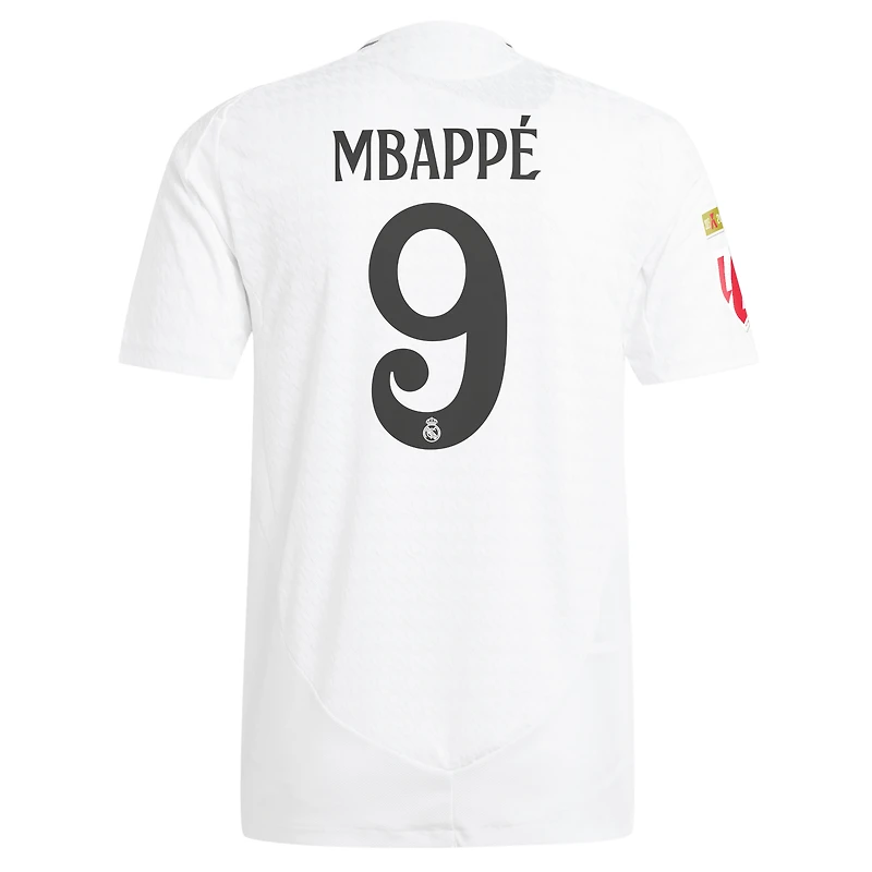 Maillot de joueur authentique adidas Kylian Mbappé blanc Real Madrid 2024/25 domicile pour homme