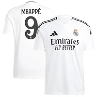 Maillot de joueur adidas Kylian Mbappé blanc Real Madrid 2024/25 domicile réplique pour homme