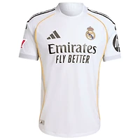 Maillot de joueur authentique domicile blanc adidas Kylian Mbappé Real Madrid 2025/26 pour homme