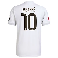 Maillot de joueur authentique domicile blanc adidas Kylian Mbappé Real Madrid 2025/26 pour homme
