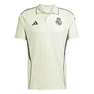Polo d'entraînement adidas vert clair Real Madrid 2025/26 pour homme