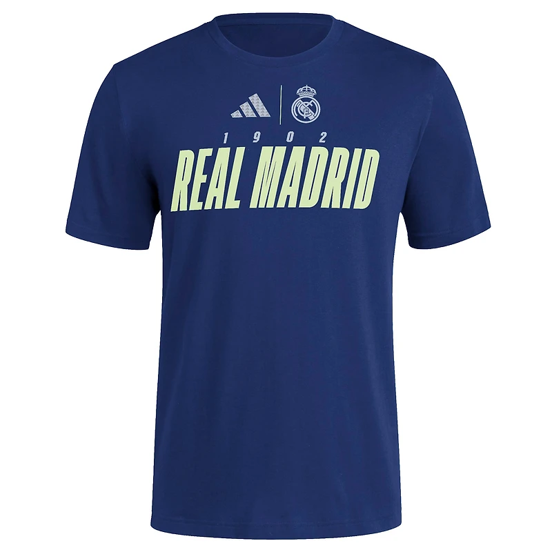T-shirt adidas bleu marine pour homme Coupe du monde des clubs Real Madrid 2025