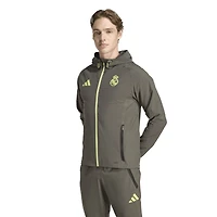 Veste de voyage adidas Tiro Vis Tech Olive Real Madrid 2025/26 pour homme