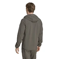 Men's adidas Olive Real Madrid 2025/26 Tiro Vis Tech Travel Jacket