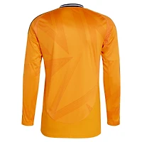 Maillot adidas orange Real Madrid 2024/25 extérieur réplique à manches longues pour homme