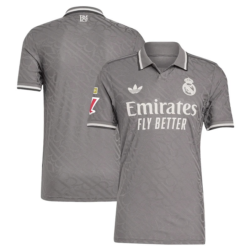 Maillot adidas Originals anthracite Real Madrid 2024/25 Third Authentic pour homme