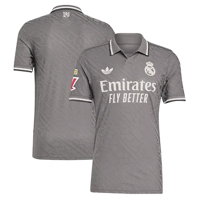 Maillot adidas Originals anthracite Real Madrid 2024/25 Third Authentic pour homme