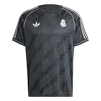Men's adidas Originals Charcoal Real Madrid Lifestyler Jersey
