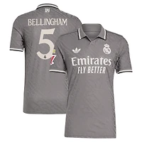 Maillot de joueur authentique adidas Originals Jude Bellingham pour homme, couleur anthracite, Real Madrid 2024/25