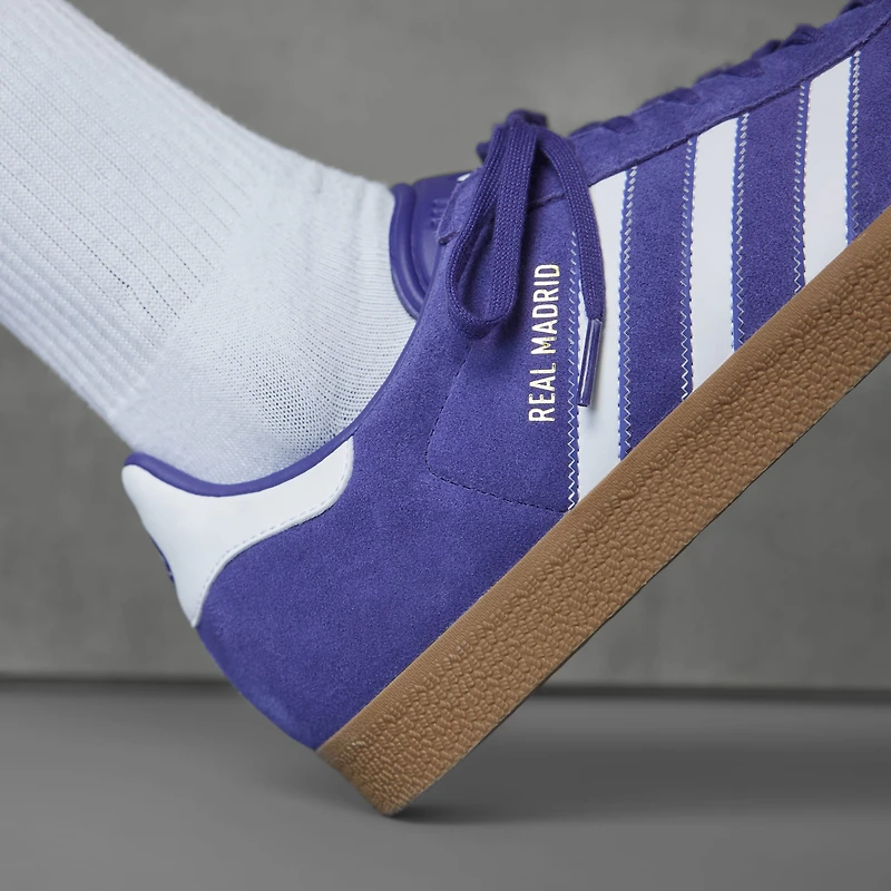 Men's adidas Originals  Purple Real Madrid Terrace Icons Collection Gazelle Shoes
