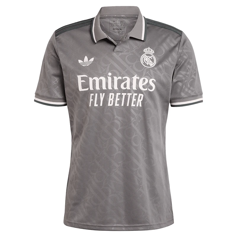 Maillot de joueur réplique adidas Originals Vini Jr. Anthracite Real Madrid 2024/25 pour homme