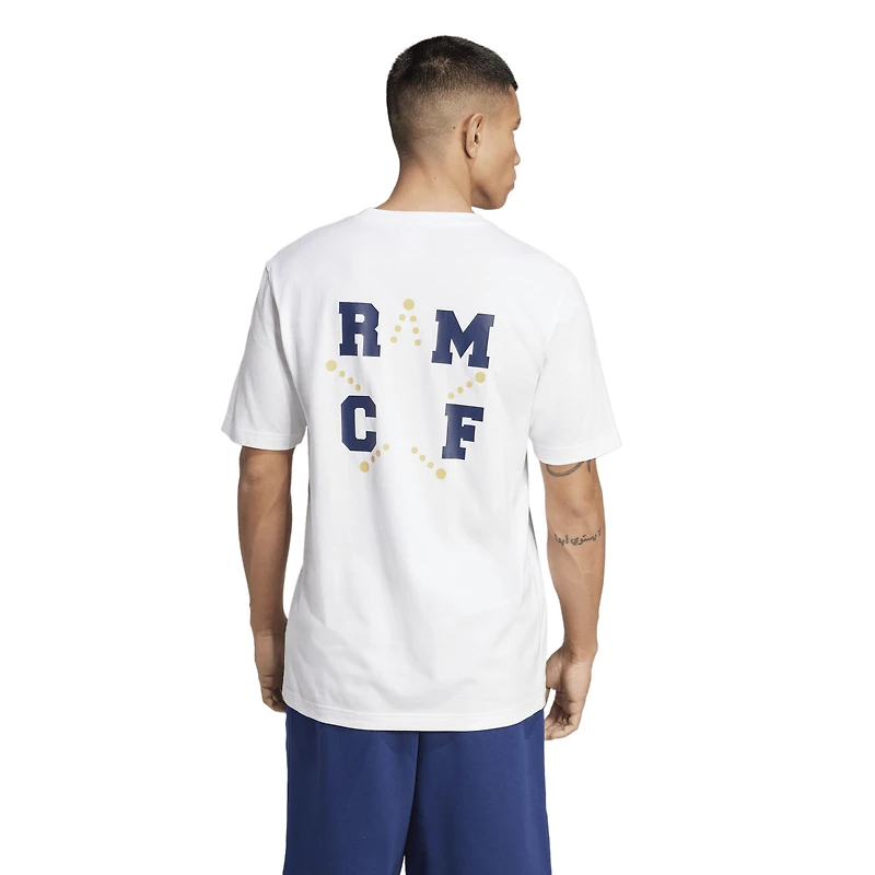 T-shirt adidas Originals blanc Real Madrid Varsity Pack pour homme