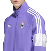 Men's adidas Purple Real Madrid Lifestyler Full-Zip Track Jacket
