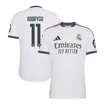 Men's adidas Rodrygo White Real Madrid 2026/27 Home On-Field Authentic Jersey