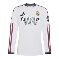 Men's adidas Rodrygo White Real Madrid 2026/27 Home On-Field Authentic Long Sleeve Jersey