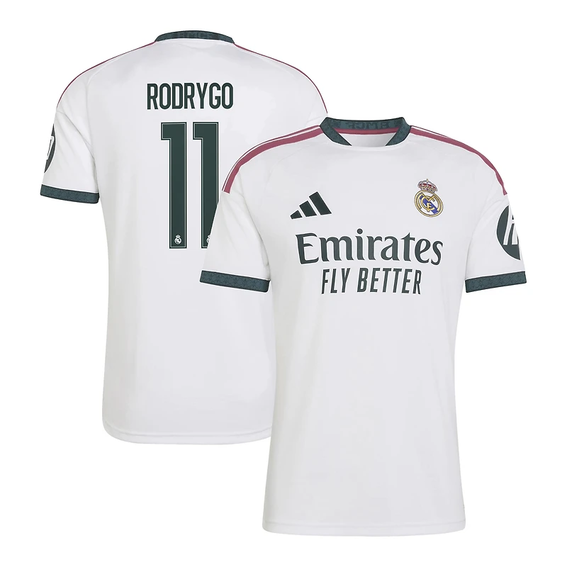 Men's adidas Rodrygo White Real Madrid 2026/27 Home Replica Jersey