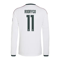 Men's adidas Rodrygo White Real Madrid 2026/27 Home Replica Long Sleeve Jersey