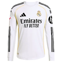 Maillot adidas Vini Jr. Blanc domicile Real Madrid 2025/26 Authentic à manches longues pour homme