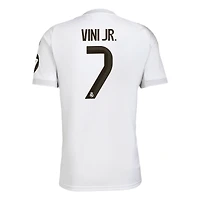 Men's adidas Vini Jr. White Real Madrid 2025/26 Home Replica Jersey