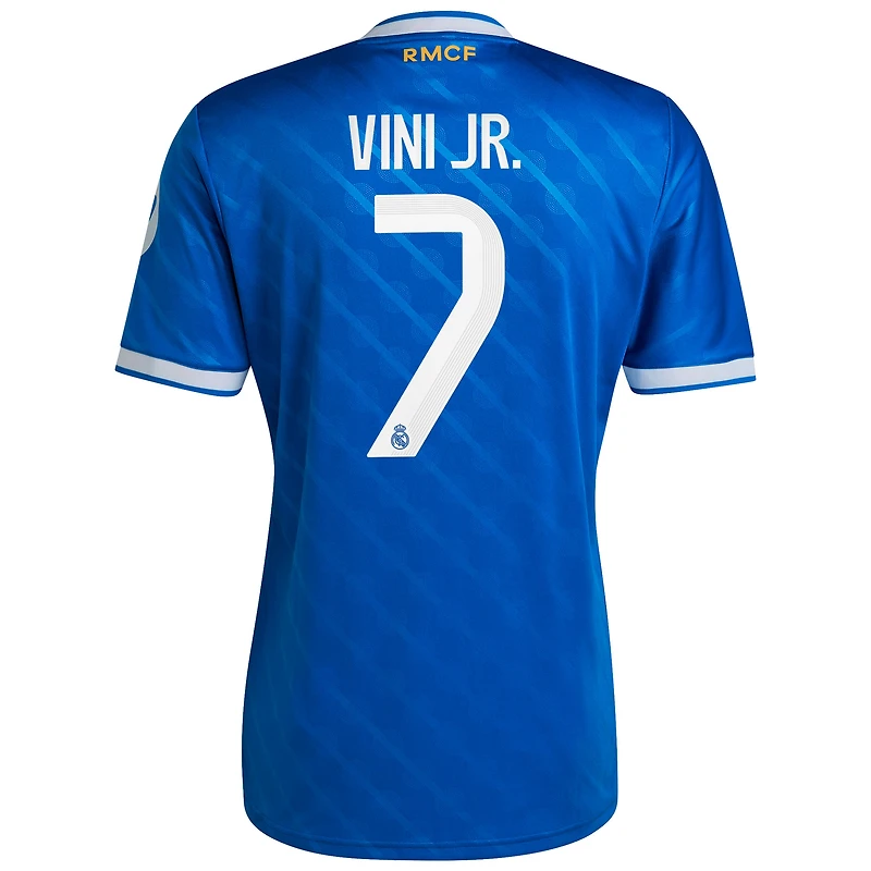 Maillot réplique troisième joueur adidas Vinicius Junior bleu Real Madrid 2025/26