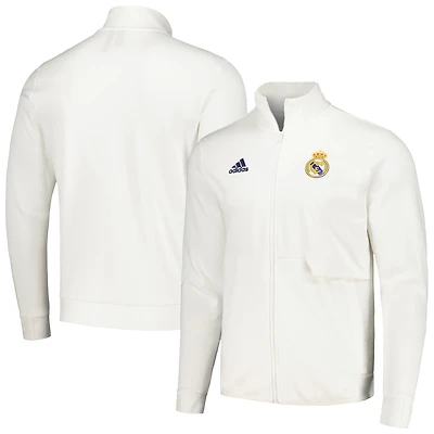 Veste Anthem Full-Zip du Real Madrid 2023/24 adidas pour homme - Blanc